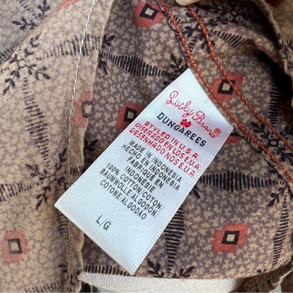 Vintage Lucky Brand Western Brown Button Up Shirt Patterned Large Rick Grimes - Picture 14 of 15